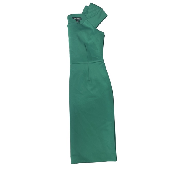 Ralph Lauren Womens Solid Sheath Dress Size 14 Petite - Picture 3 of 4